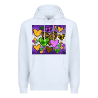 White mardi gras Premium Hoodie - JahusDesignShop