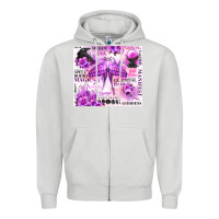 Dove Grey witchy celestial witch Zipper Hoodie - MaliasSmallBusiness