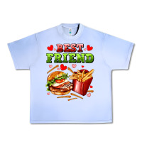 Best Friend Hamburger Potatoes Urban Heavy Tee | Teevron