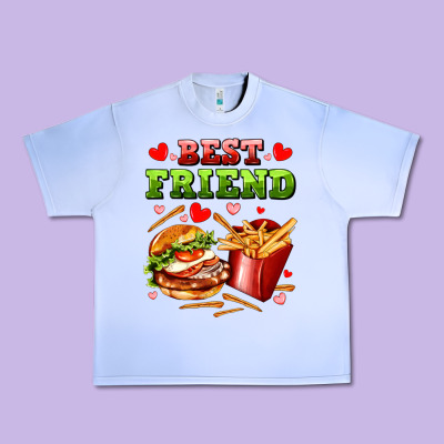 Best Friend Hamburger Potatoes Urban Heavy Tee Designed By Adodesignshop