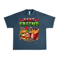 Midnight Navy best friend hamburger potatoes Urban Heavy Tee - AdoDesignShop