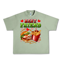 Oil Green best friend hamburger potatoes Urban Heavy Tee - AdoDesignShop