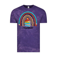 Cloud Purple #teacherlife Vintage Tee - JahusDesignShop