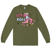 Army Green let's roll Long Sleeve Tee - MaliasSmallBusiness