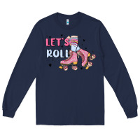 Navy let's roll Long Sleeve Tee - MaliasSmallBusiness
