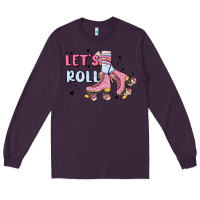 Plum let's roll Long Sleeve Tee - MaliasSmallBusiness