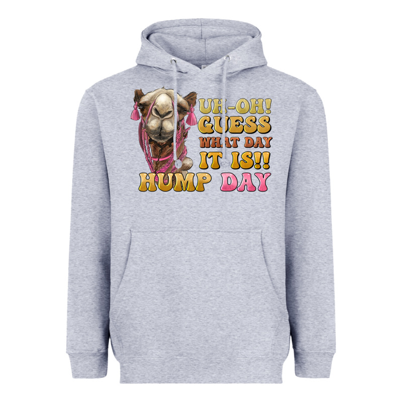 Guess What Day It Is Hump Day Camel Heavyweight Hoodie by BarkalooDesign | Teevron