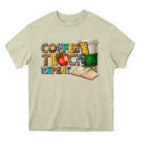 Mossy coffee teach repeat Heavy Core Tee - texasbilliewilder
