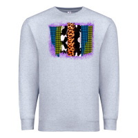 Heather Grey Purple Glitter Western Farm Life Brush Strokes Premium Sweatshirt - Bettercallsaul