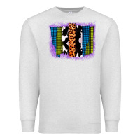 Oatmeal Heather Purple Glitter Western Farm Life Brush Strokes Premium Sweatshirt - Bettercallsaul