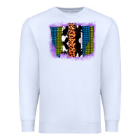 White Purple Glitter Western Farm Life Brush Strokes Premium Sweatshirt - Bettercallsaul