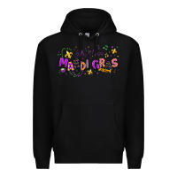 Black little miss mardi gras Premium Hoodie - texasbilliewilder