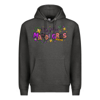 Charcoal Heather little miss mardi gras Premium Hoodie - texasbilliewilder