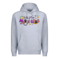 Heather Grey little miss mardi gras Premium Hoodie - texasbilliewilder