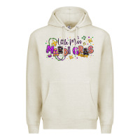 Oatmeal Heather little miss mardi gras Premium Hoodie - texasbilliewilder
