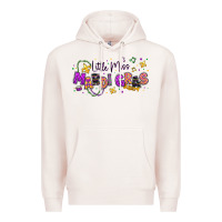 Little Miss Mardi Gras Premium Hoodie | Teevron