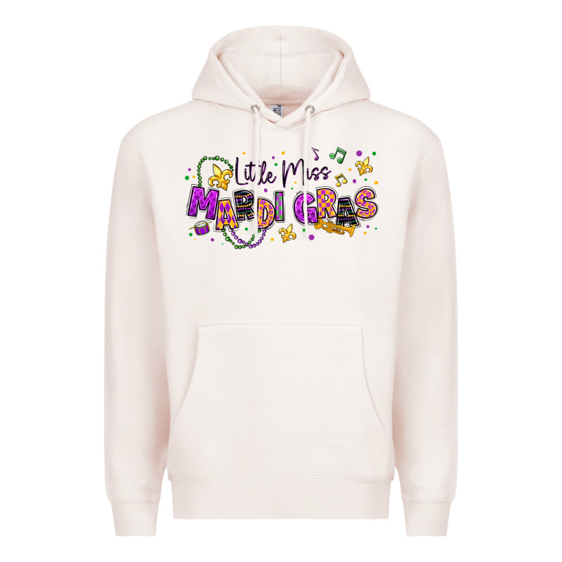 Little Miss Mardi Gras Premium Hoodie by texasbilliewilder | Teevron