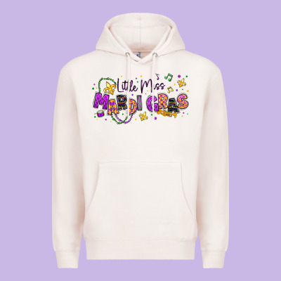 Little Miss Mardi Gras Premium Hoodie Designed By Texasbilliewilder
