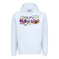 White little miss mardi gras Premium Hoodie - texasbilliewilder