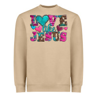 Mushroom love like jesus valentine's day Heavyweight Sweatshirt - AdoDesignShop