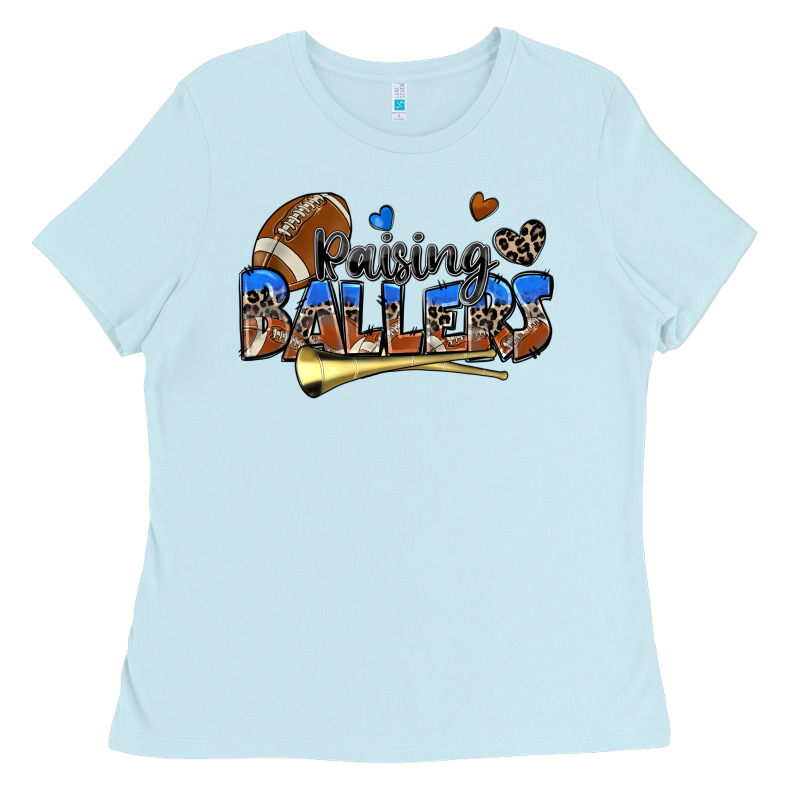 Raising Ballers Football Ladies Tee by Zillion Design Studio | Teevron