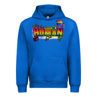 Cobalt We are all human Urban Hoodie - CowGirlArtShop