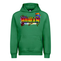 Emerald We are all human Urban Hoodie - CowGirlArtShop