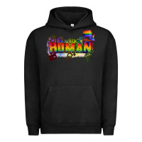 Pigment Black We are all human Urban Hoodie - CowGirlArtShop
