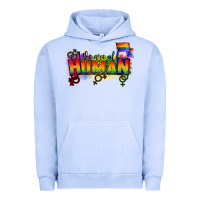 Pigment Grape Ice We are all human Urban Hoodie - CowGirlArtShop
