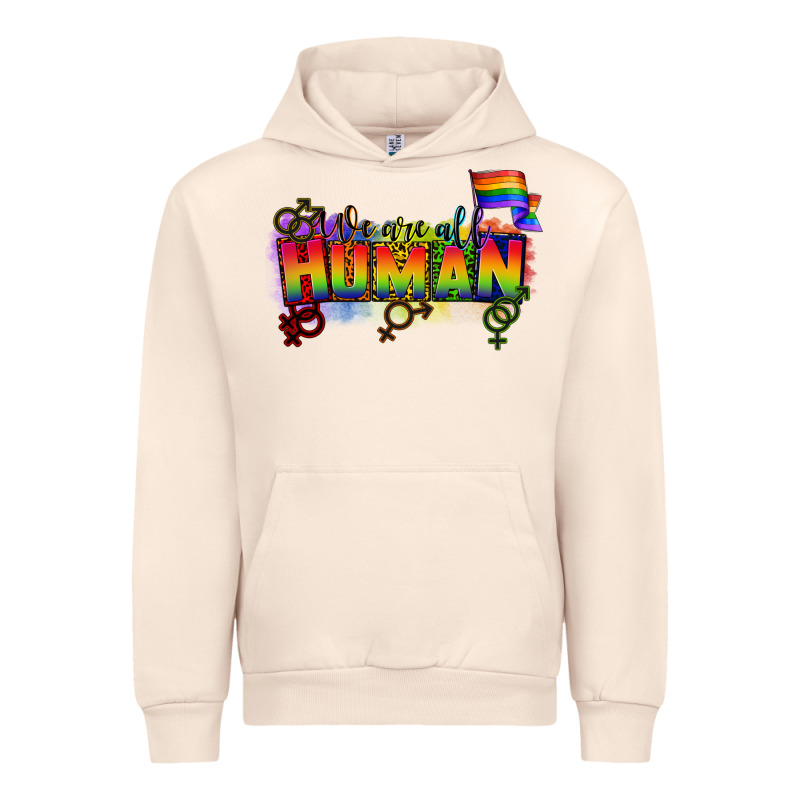 We Are All Human Urban Hoodie by CowGirlArtShop | Teevron