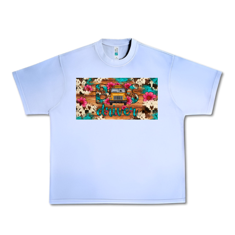 Bus Driver School Bus Cowhide License Plate Urban Heavy Tee by Artiststas | Teevron