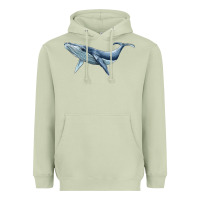 Matcha humpback whale Heavyweight Hoodie - BarkalooDesign
