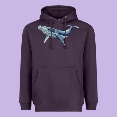 Humpback Whale Heavyweight Hoodie Designed By Barkaloodesign