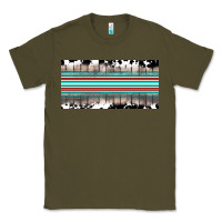 Army Green western cowhide serape sunflower mama license plate Classic Tee - BarkalooDesign