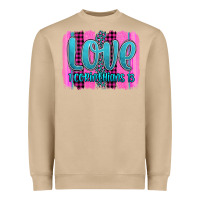 Love Corinthians 13 Valentine's Day Brushstroke Heavyweight Sweatshirt | Teevron