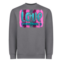 Storm love corinthians 13 valentine's day brushstroke Heavyweight Sweatshirt - AdoDesignShop