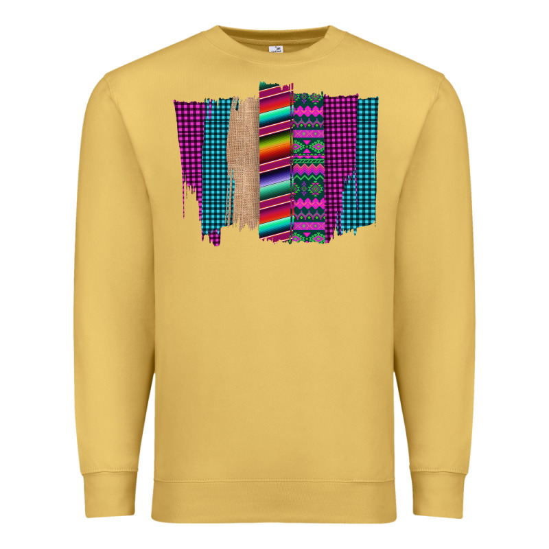 Western Farm Life Serape Brush Stroke Premium Sweatshirt by Bettercallsaul | Teevron