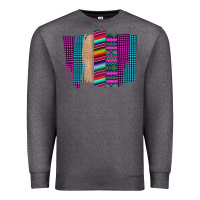 Charcoal Heather Western Farm Life Serape Brush Stroke Premium Sweatshirt - Bettercallsaul