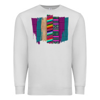 Dove Grey Western Farm Life Serape Brush Stroke Premium Sweatshirt - Bettercallsaul
