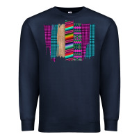 Navy Western Farm Life Serape Brush Stroke Premium Sweatshirt - Bettercallsaul
