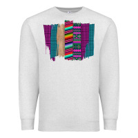 Oatmeal Heather Western Farm Life Serape Brush Stroke Premium Sweatshirt - Bettercallsaul