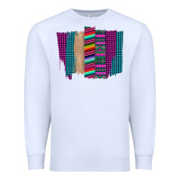 White Western Farm Life Serape Brush Stroke Premium Sweatshirt - Bettercallsaul