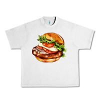 Lunar Rock American hamburger Urban Heavy Tee - AdoDesignShop