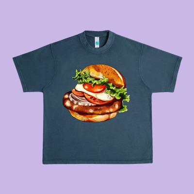 American Hamburger Urban Heavy Tee Designed By Adodesignshop