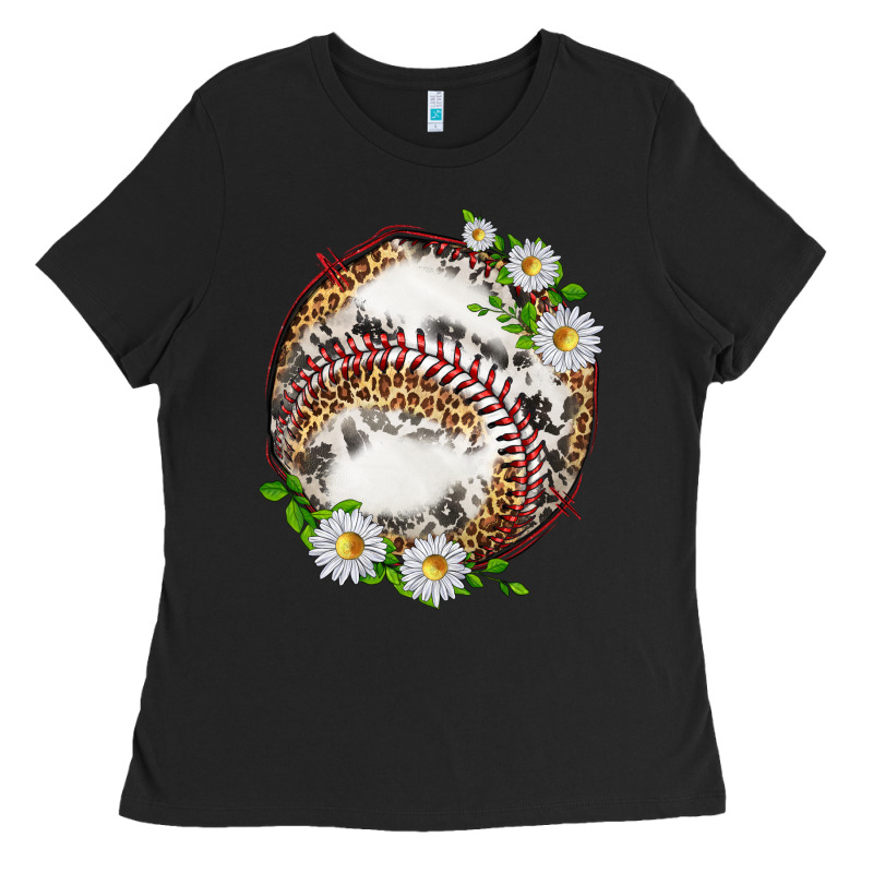 Baseball With Patterns Ladies Tee by texasbilliewilder | Teevron