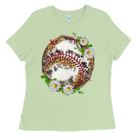 Matcha baseball with patterns Ladies Tee - texasbilliewilder