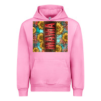 Fuchsia Pink Mama Sunflower Urban Hoodie - CowGirlArtShop