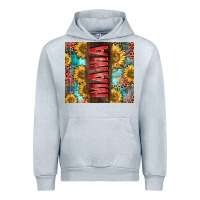 Heather Grey Mama Sunflower Urban Hoodie - CowGirlArtShop