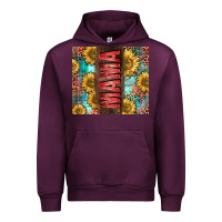 Mauve Wine Mama Sunflower Urban Hoodie - CowGirlArtShop