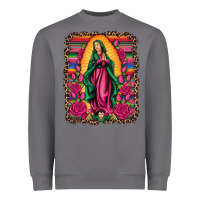 Storm our lady of guadalupe serape background Heavyweight Sweatshirt - Artiststas